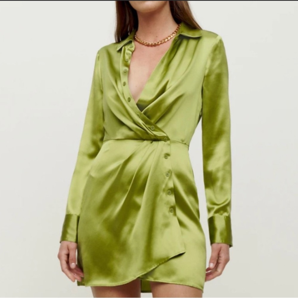 Reformation Alaine Silk Dress
